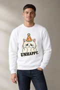Unhappy Birthday Cat - White
