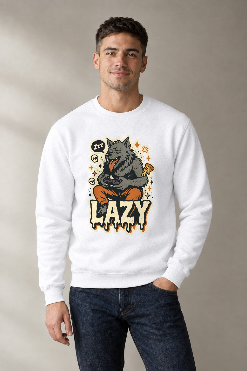 Werewolf Couch Potato - White