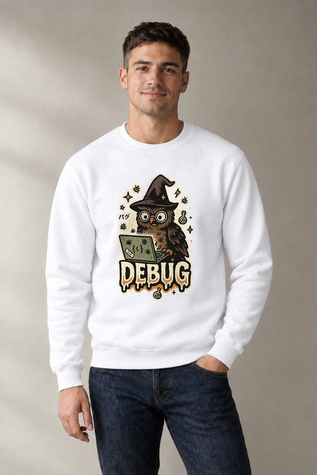 Witch Owl Coder - White