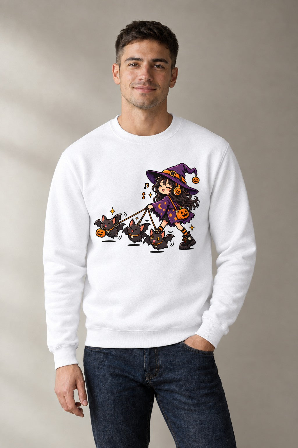 Witch Walking Bats - White