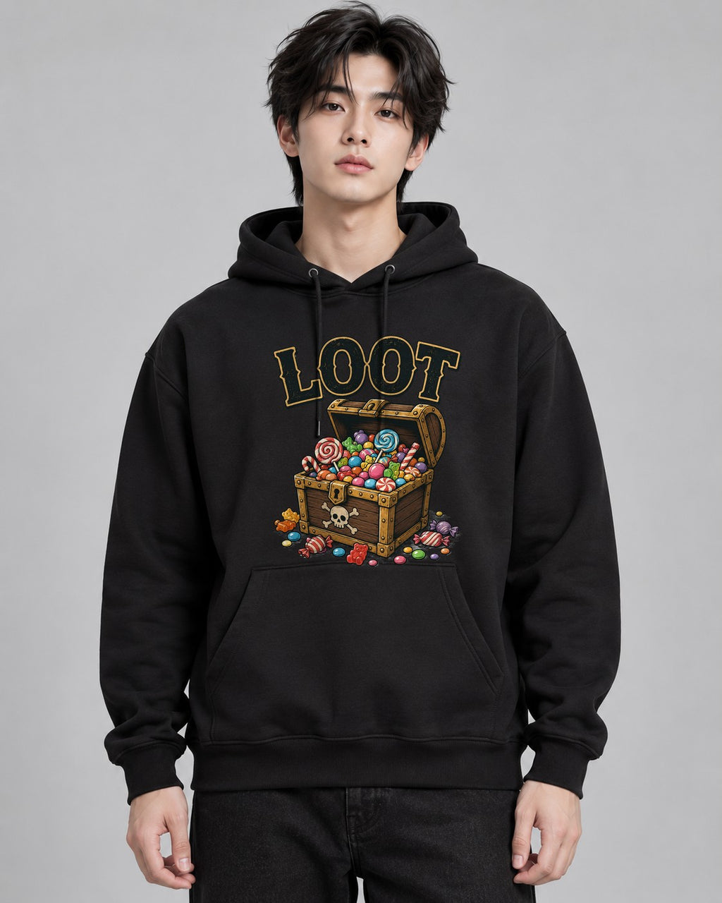 Sweet Candy Loot Treasure Chest - Black