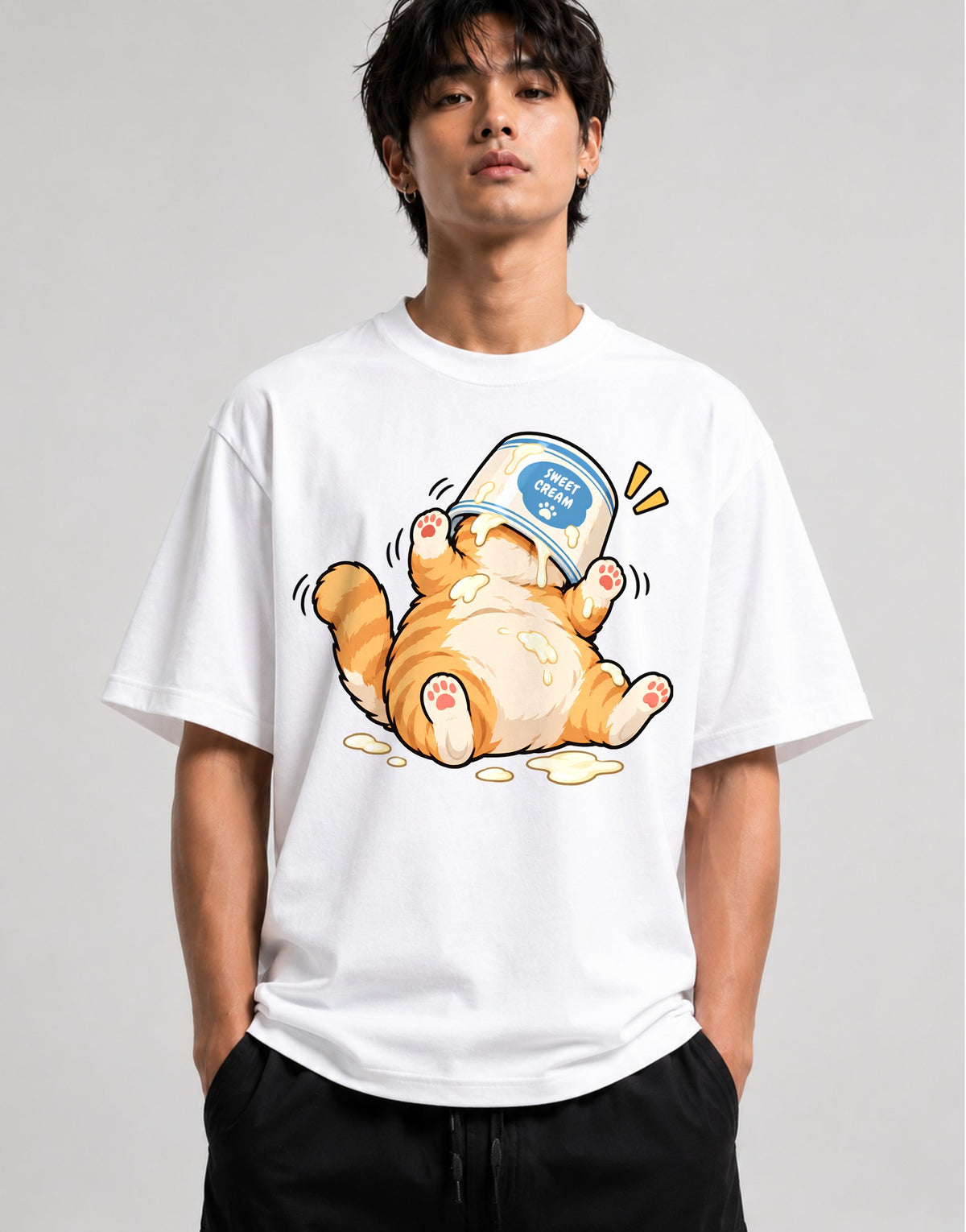 Sweet Cream Cat - White