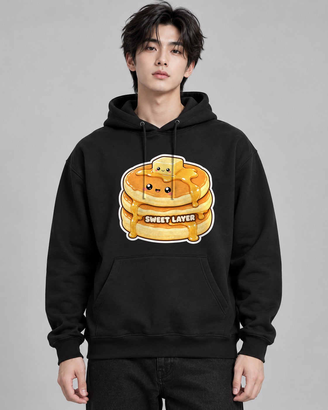Sweet Layer - Cute Pancake Stack Syr - Black