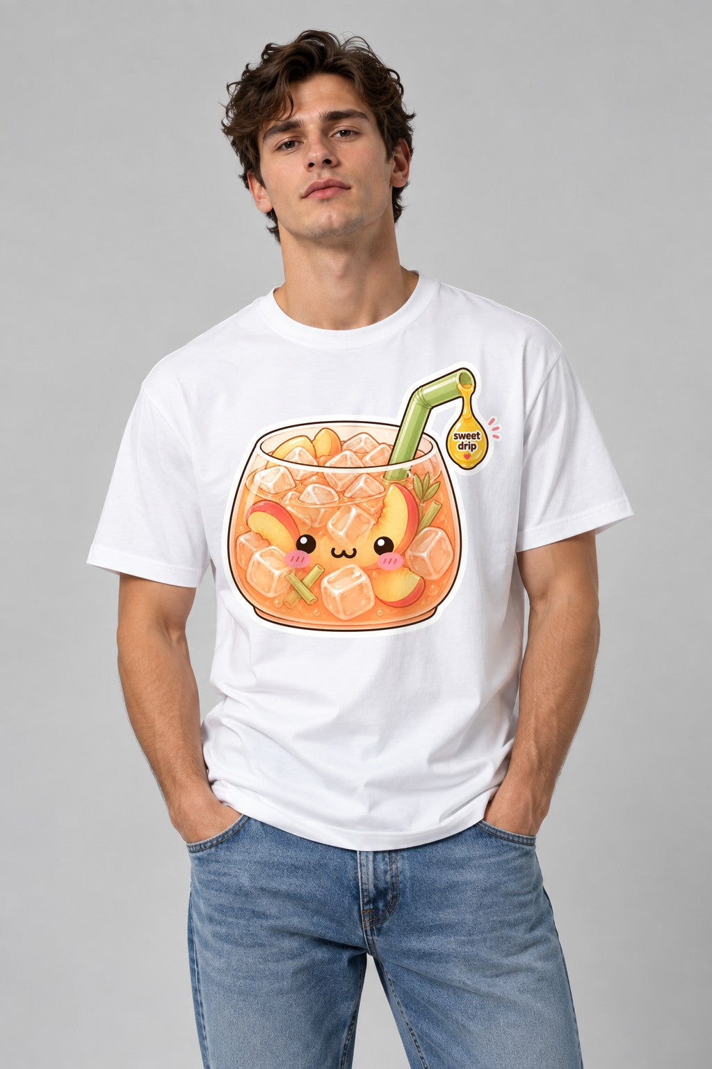 Sweet Peach Drink - White