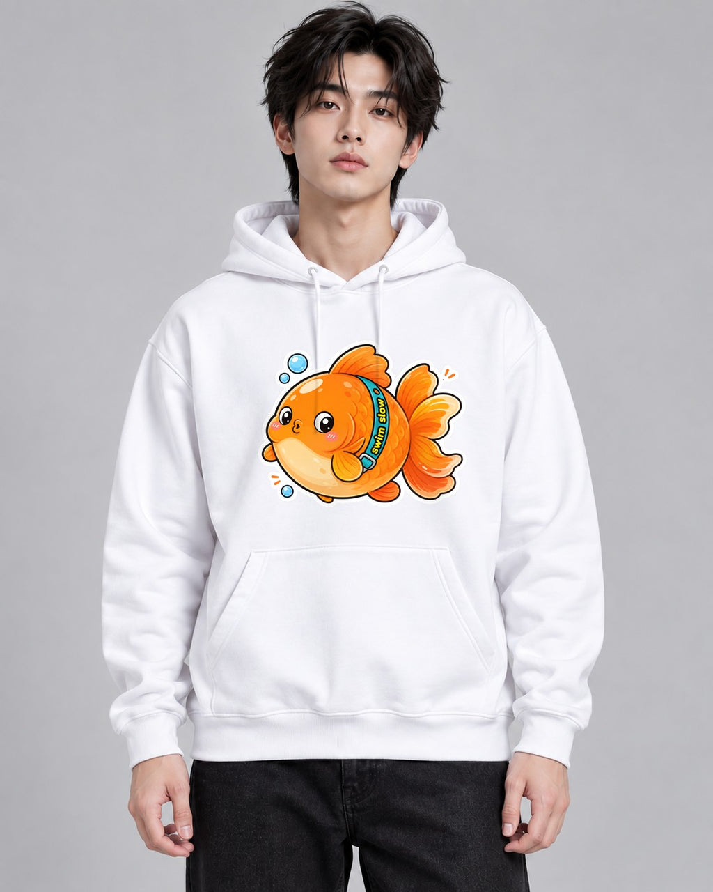 Swim Slow Fish - White