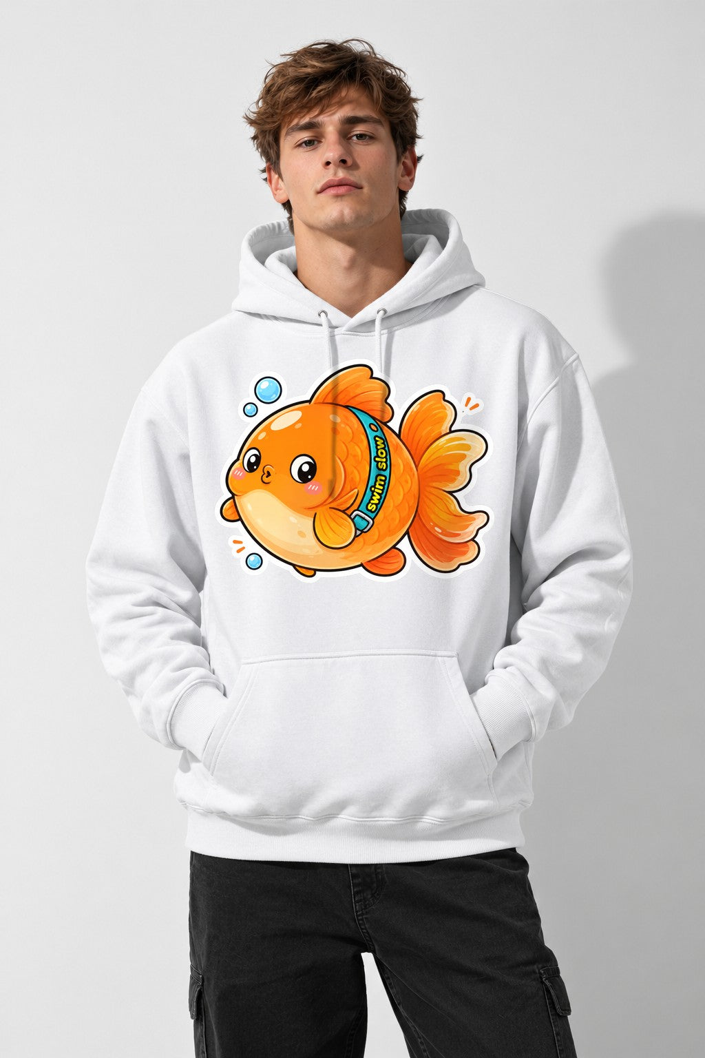 Swim Slow Fish - White