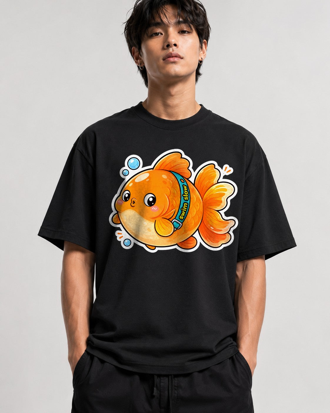 Swim Slow Fish - Black