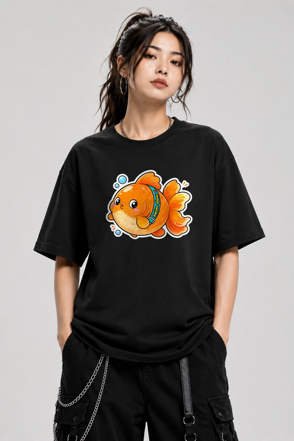 Swim Slow Fish - Black