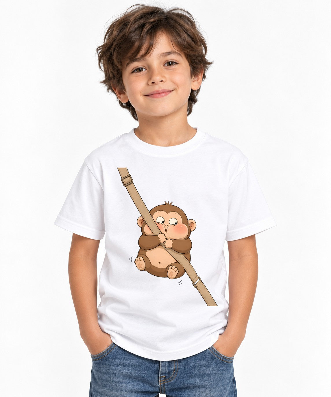Swinging Monkey - White
