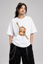 Swinging Monkey - White