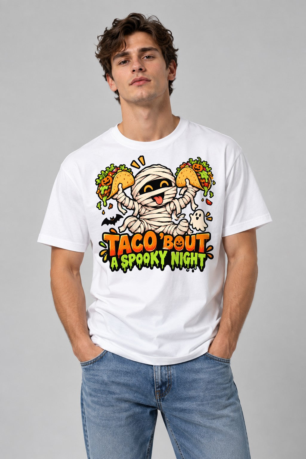 Taco 'Bout Spooky Night - White