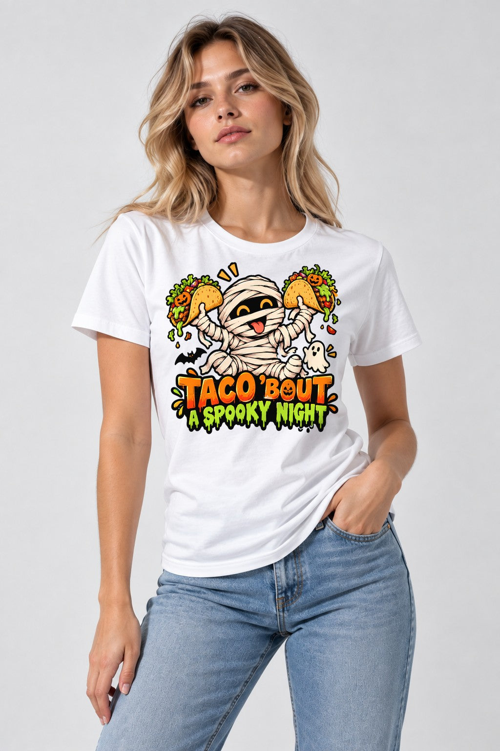 Taco 'Bout Spooky Night - White