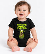 Take Me Away Please UFO Alien Pug Do - Black