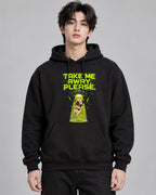 Take Me Away Please UFO Alien Pug Do - Black