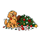 Tangled Christmas Dog