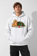 Tangled Christmas Dog - White