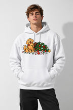 Tangled Christmas Dog - White