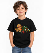 Tangled Christmas Dog - Black