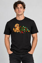 Tangled Christmas Dog - Black