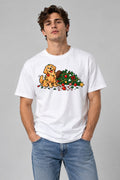 Tangled Christmas Dog - White
