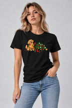Tangled Christmas Dog - Black