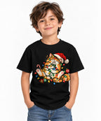 Tangled In Lights Cat - Black