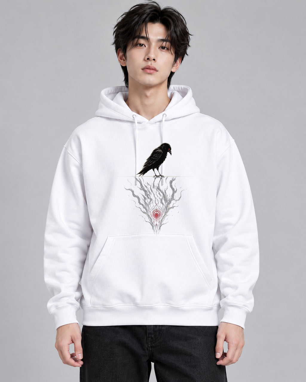 Targeted Crow - White