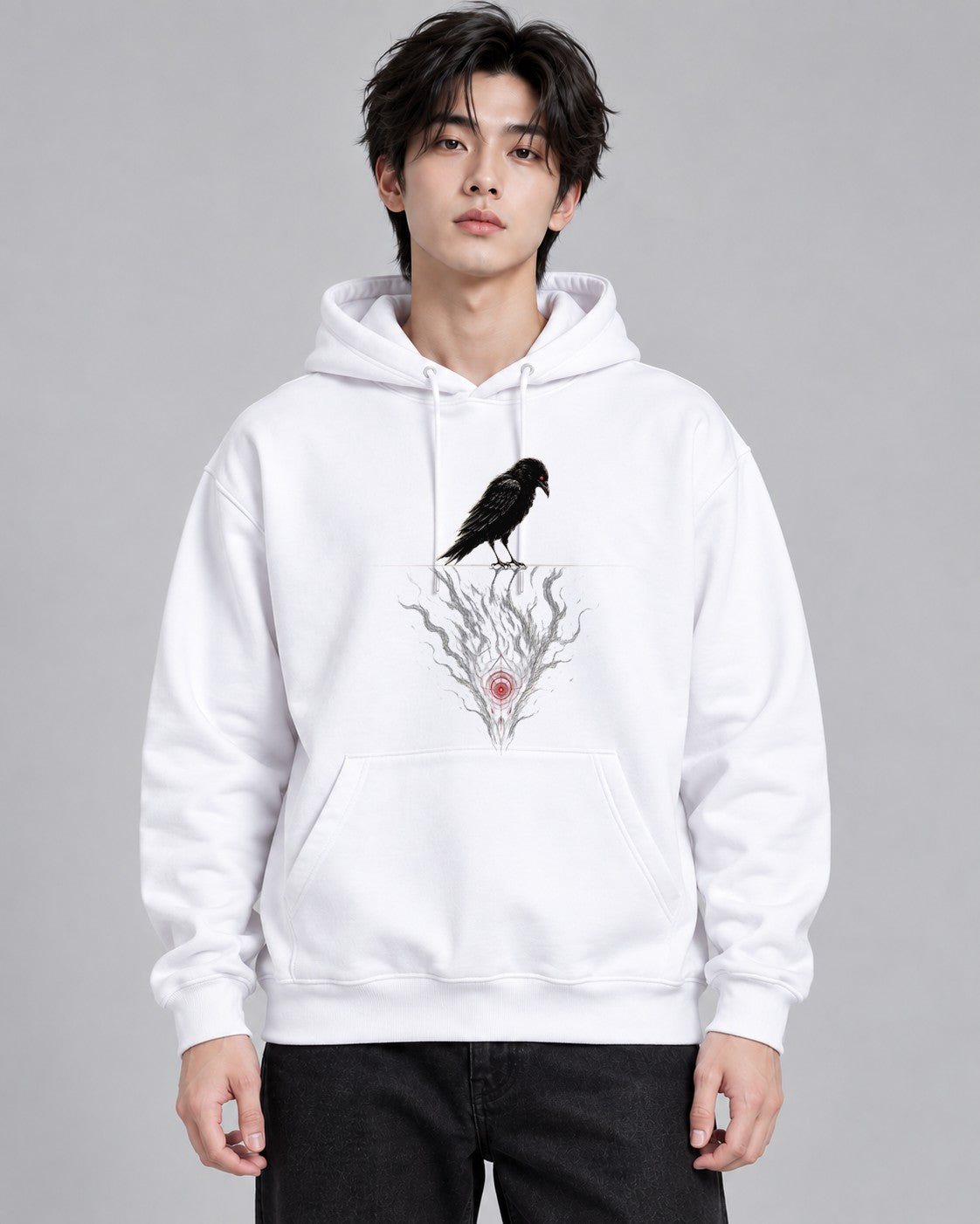 Targeted Crow - White
