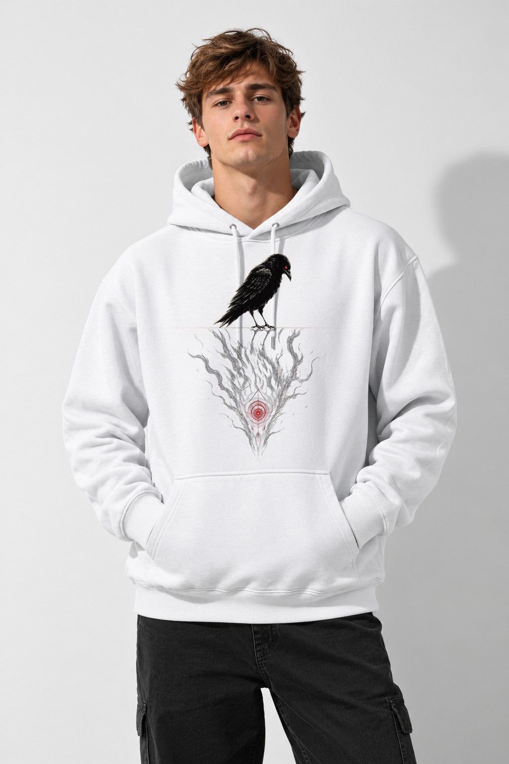 Targeted Crow - White
