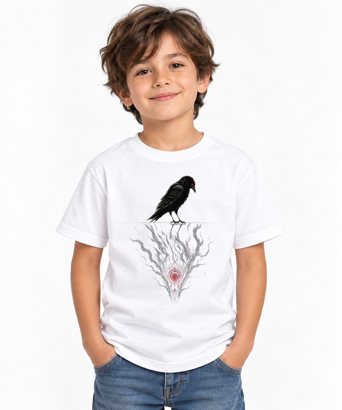 Targeted Crow - White