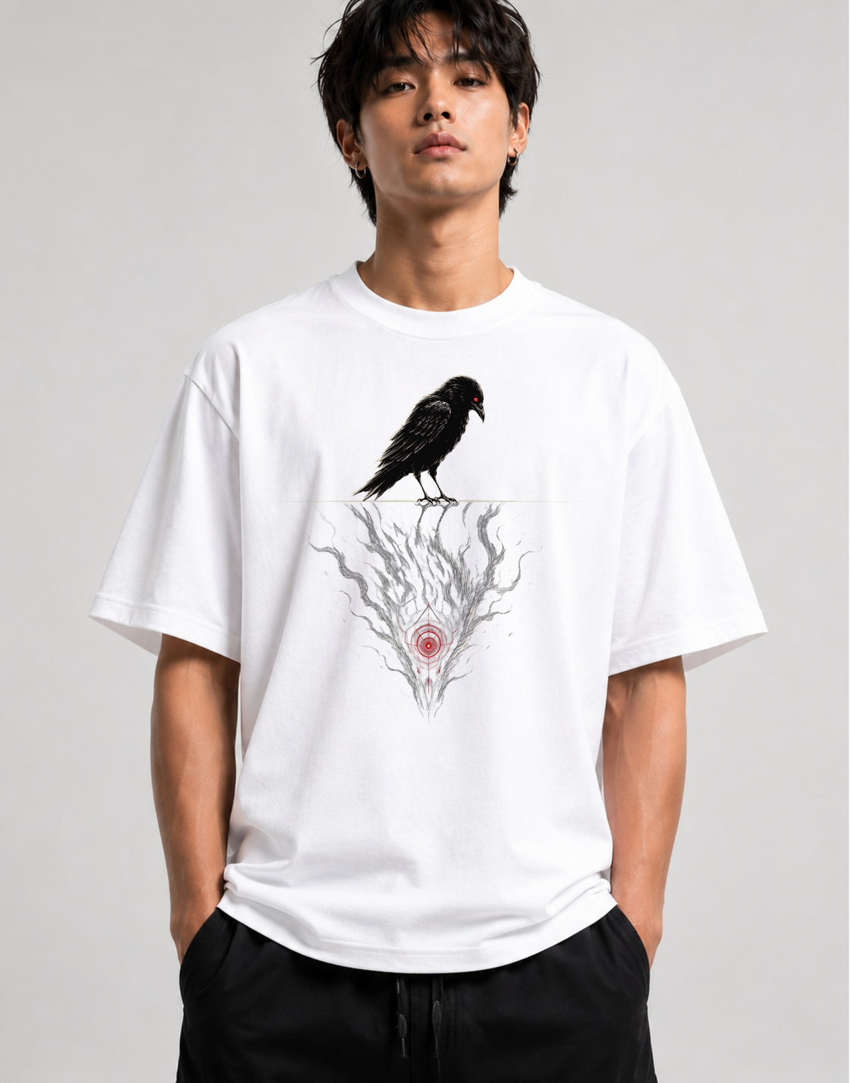 Targeted Crow - White