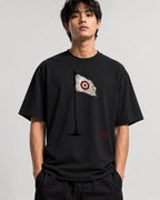 Tattered Target Flag - Black