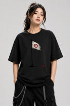 Tattered Target Flag - Black