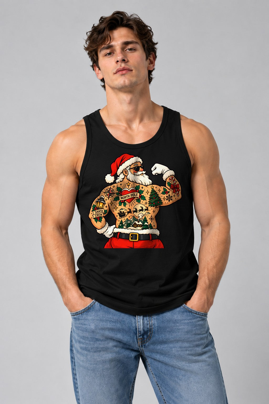 Tattooed Santa - Black