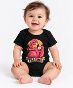 Tea Time Flamingo - Black