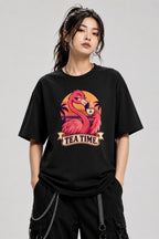 Tea Time Flamingo - Black