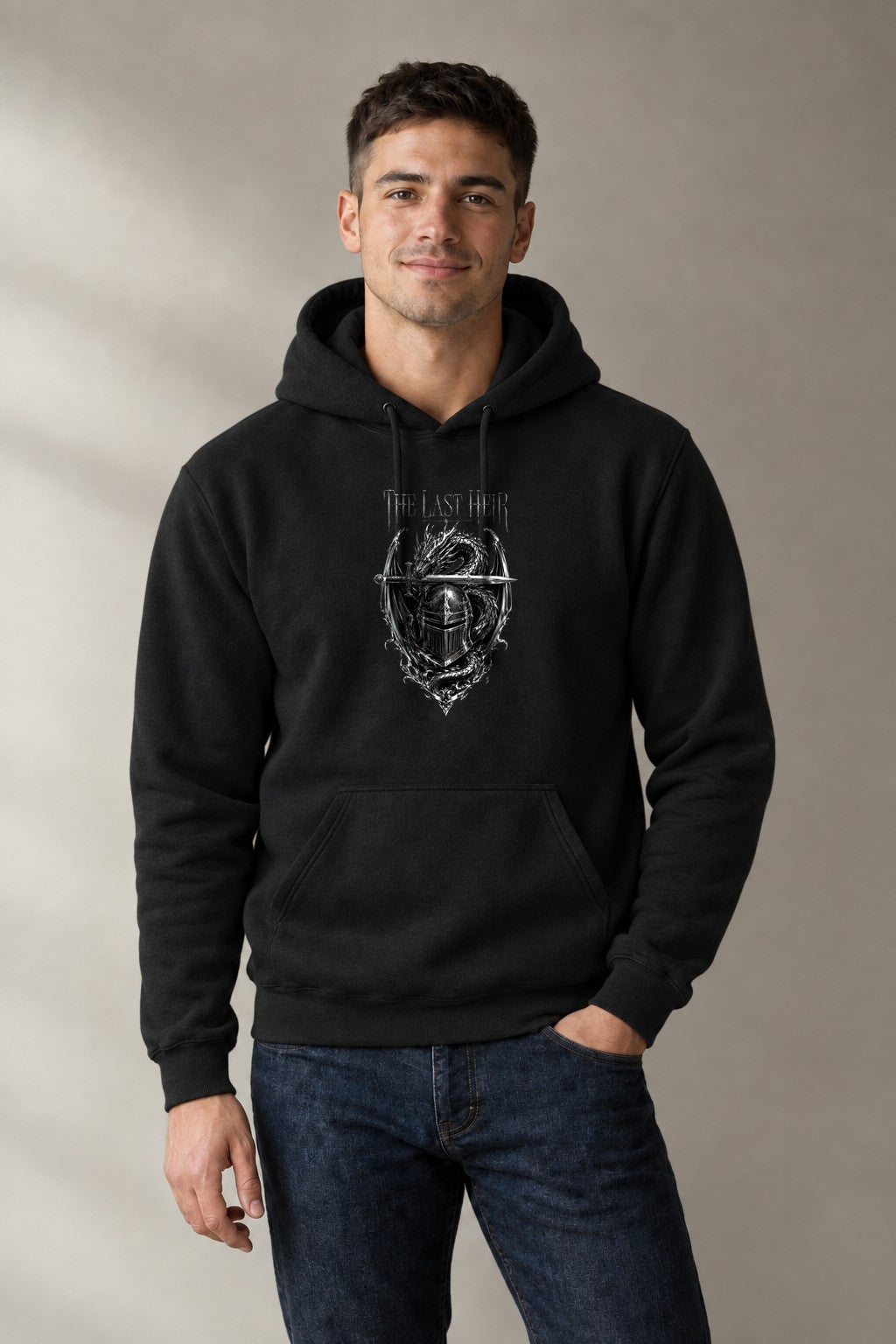 The Last Heir Knight Helmet Dragon S - Black