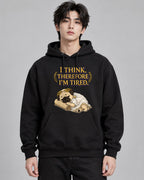 Thinking Tired Philosopher Pug - Black