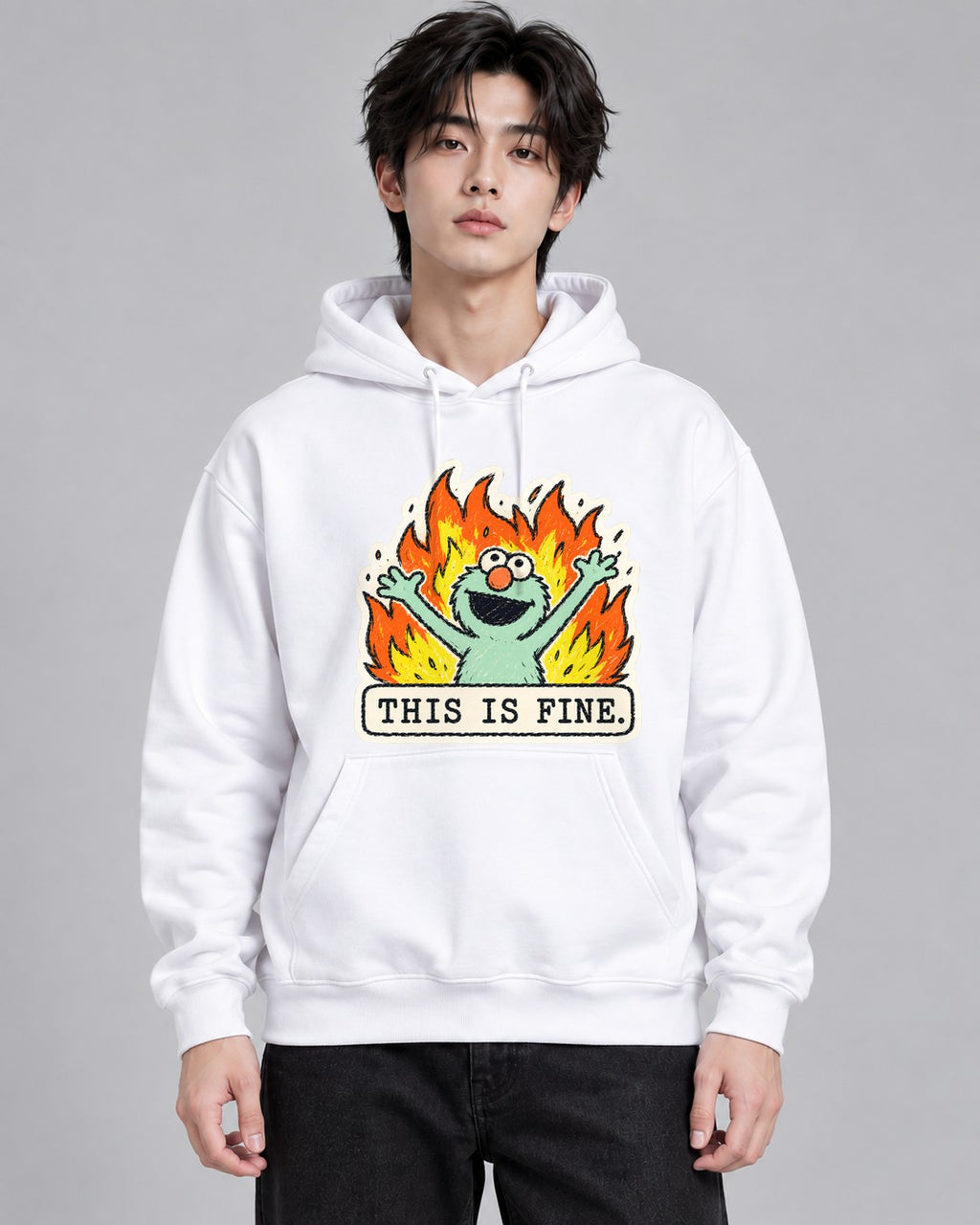 This Is Fine - White