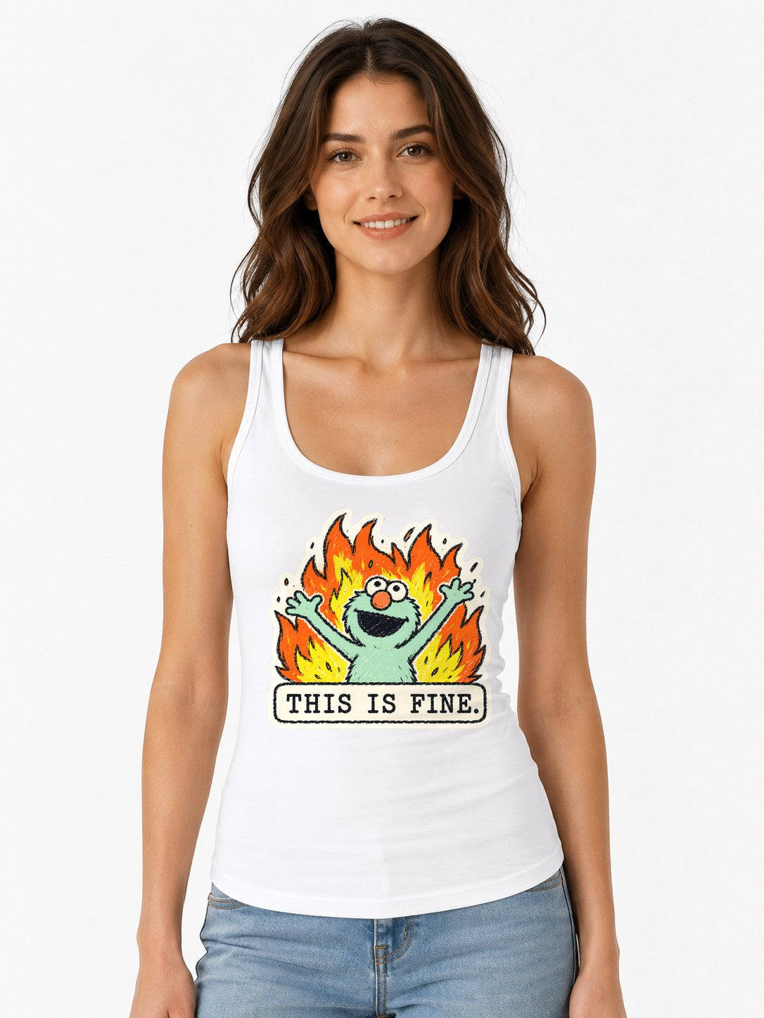This Is Fine - White
