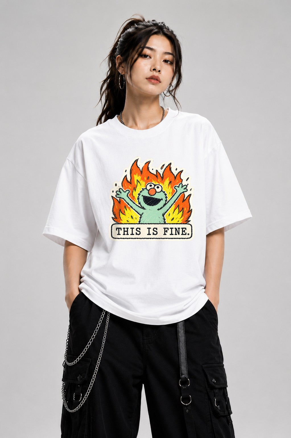 This Is Fine - White