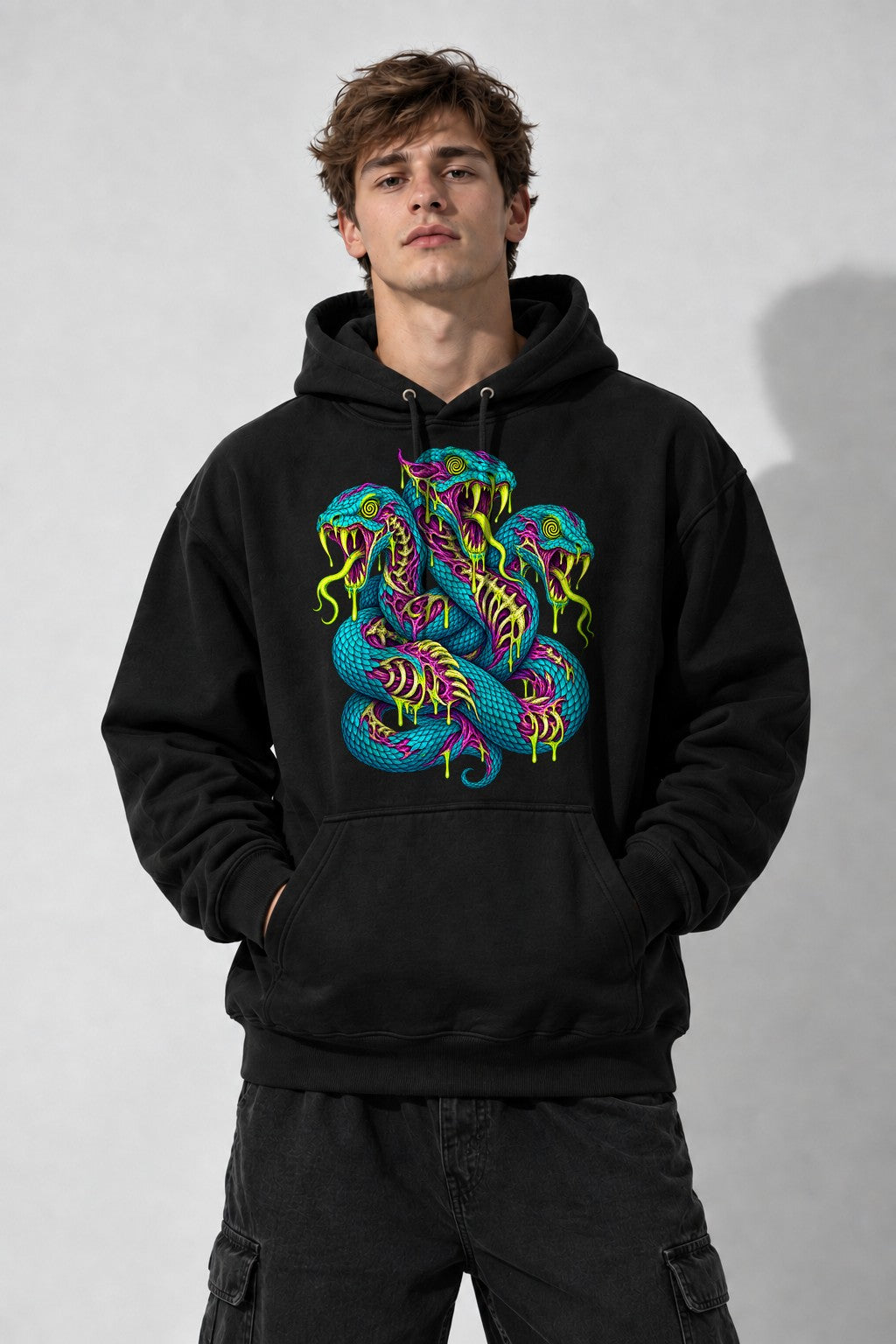 Three Headed Serpent - Black