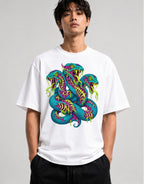 Three Headed Serpent - White