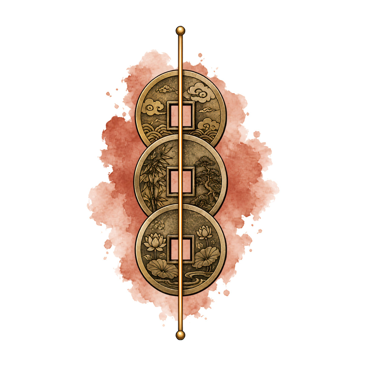 Three Treasures Coin