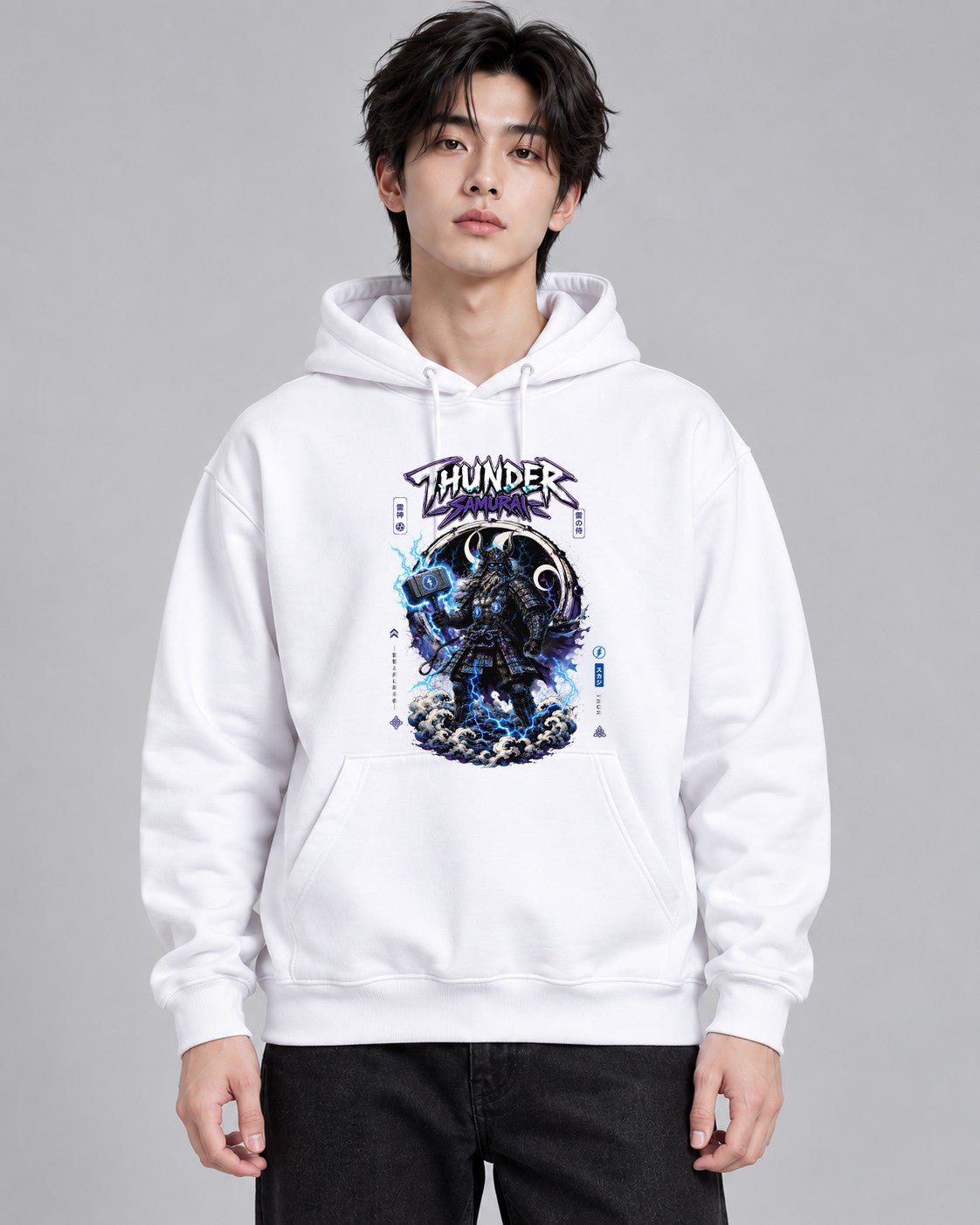 Thunder Samurai Thor Raijin Japanese - White