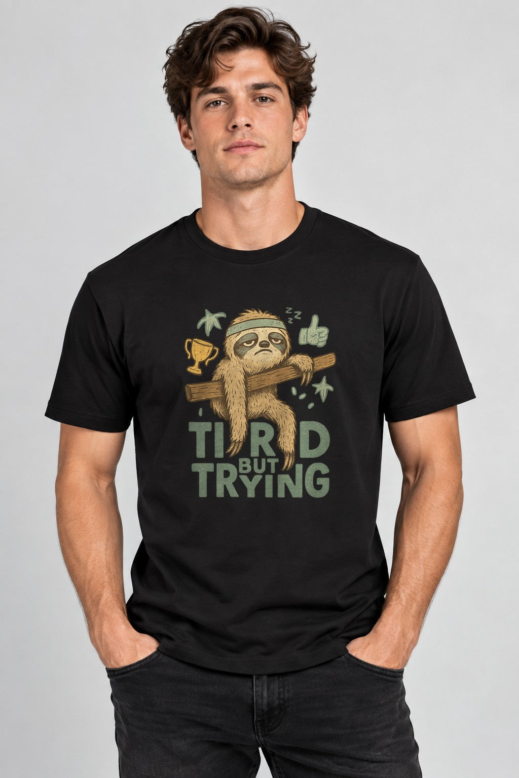 Tired But Trying - Black