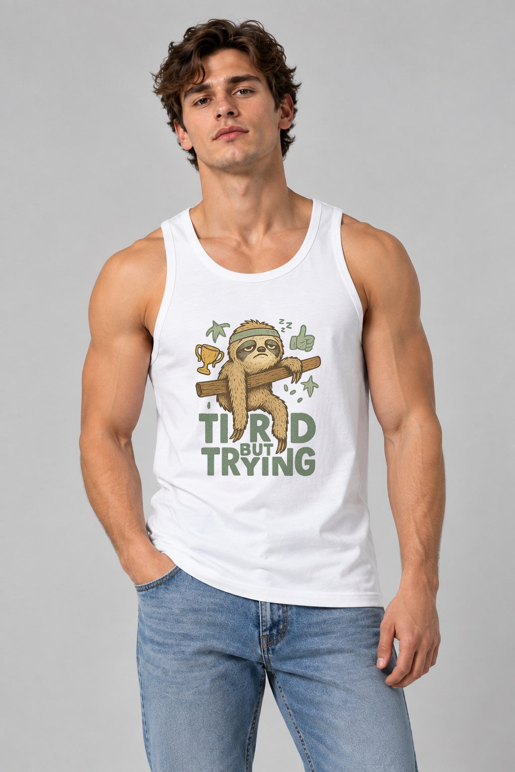 Tired But Trying - White