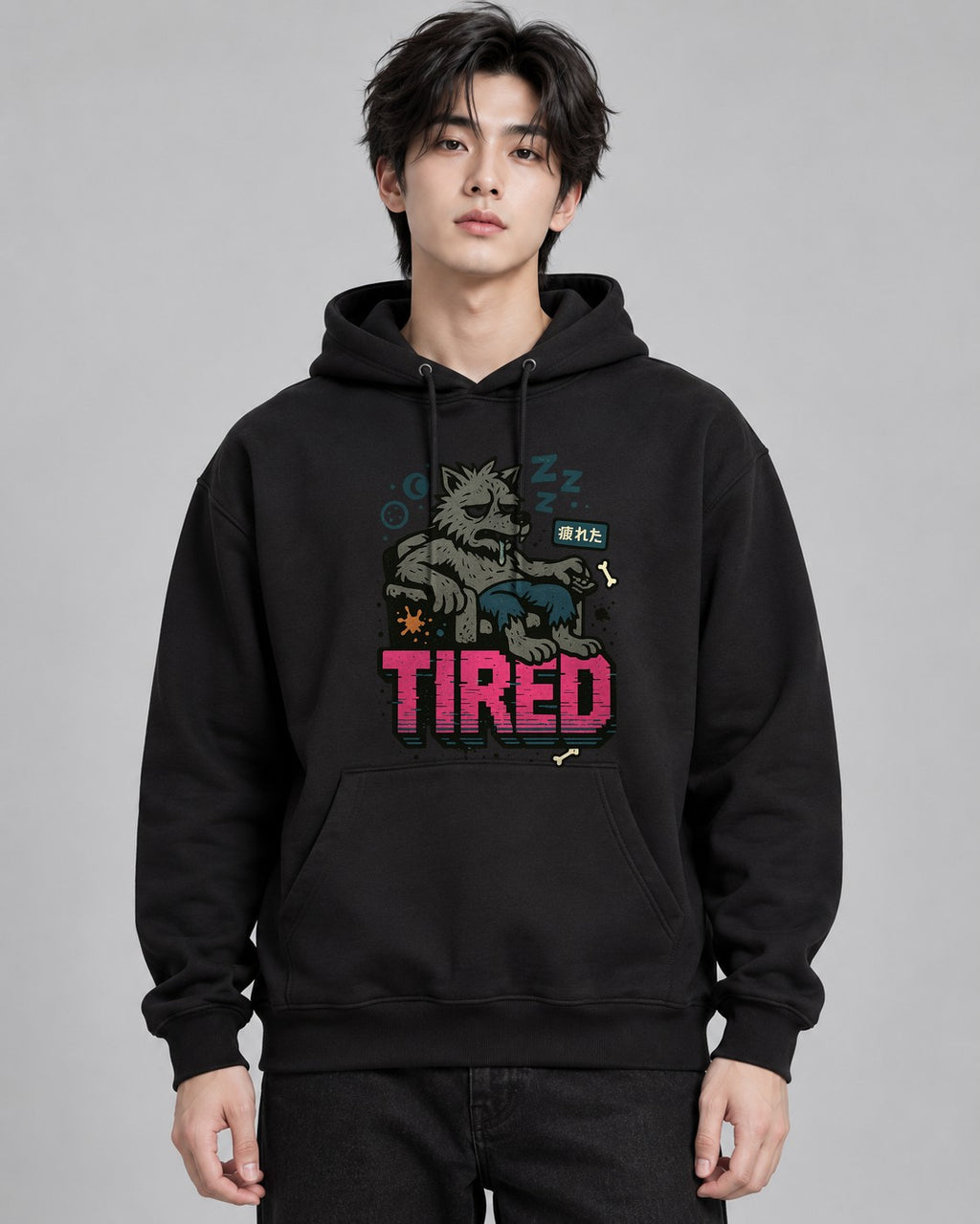 Tired Wolf - Black