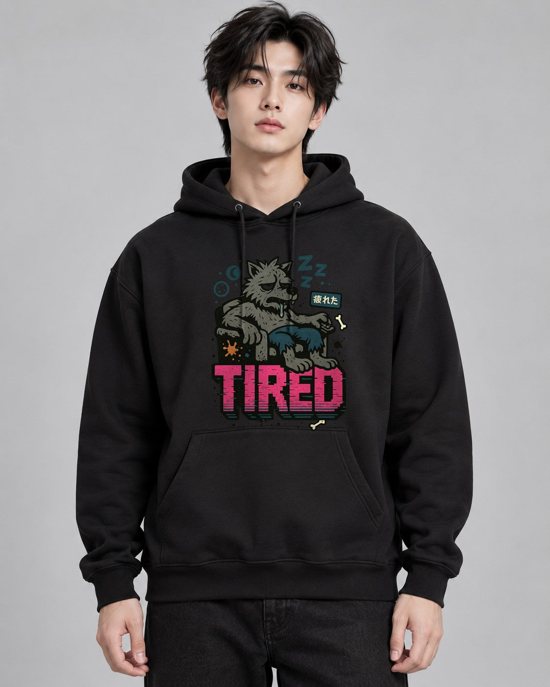 Tired Wolf - Black