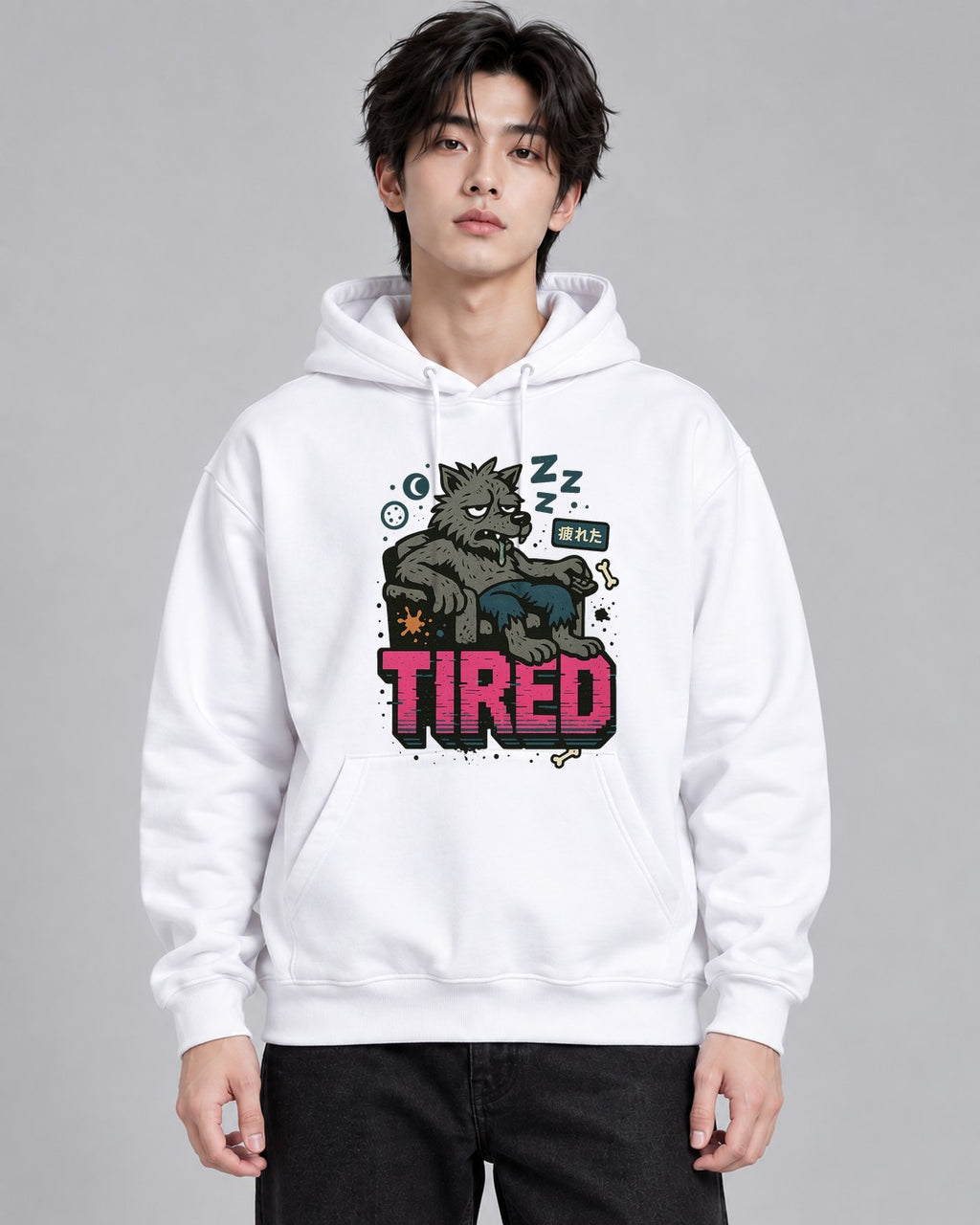 Tired Wolf - White
